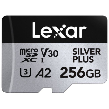 microSDXC Silver Plus UHS-1 256GB V30 R205 W150MB s