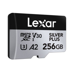 microSDXC Silver Plus UHS-1 256GB V30 R205/W150MB/s