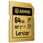 SDXC Pro Gold Series ARMOR UHS-II 64GB V60 IP68 Stainless Steel R280/W210MB/s SDXC Pro Gold Series ARMOR UHS-II 64GB V60 IP68 Stainless Steel R280/W210MB/s