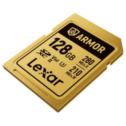SDXC Pro Gold Series ARMOR UHS-II 128GB V60 IP68 Stainless Steel R280 W210MB s