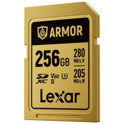 SDXC Pro Gold Series ARMOR UHS-II 256GB V60 IP68 Stainless Steel R280 W205MB s