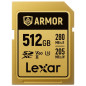 SDXC Pro Gold Series ARMOR UHS-II 512GB V60 IP68 Stainless Steel R280/W205MB/s