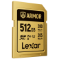 SDXC Pro Gold Series ARMOR UHS-II 512GB V60 IP68 Stainless Steel R280/W205MB/s