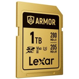 SDXC Pro Gold Series ARMOR UHS-II 1TB V60 IP68 Stainless Steel R280 W205MB s