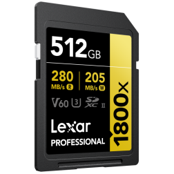SD Pro Gold Series UHS-II 1800x 512GB V60