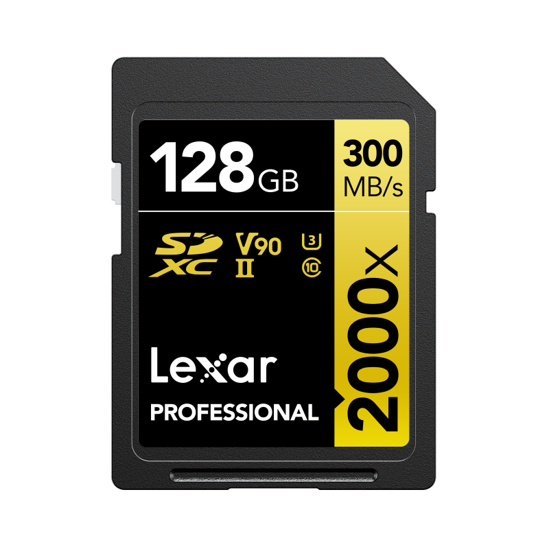 SD Pro Gold Series UHS-II 2000x 128GB V90