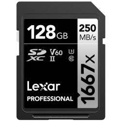 SD Pro Silver Series UHS-II 1667x 128GB V60