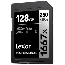 SD Pro Silver Series UHS-II 1667x 128GB V60