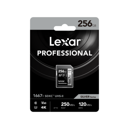 SD Pro Silver Series UHS-II 1667x 256GB V60