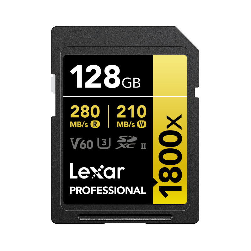 SD Pro Gold Series UHS-II 1800x 128GB V60