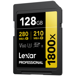 SD Pro Gold Series UHS-II 1800x 128GB V60