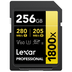 SD Pro Gold Series UHS-II 1800x 256GB V60