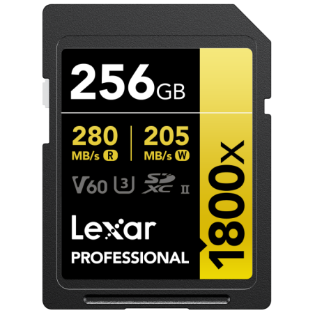 SD Pro Gold Series UHS-II 1800x 256GB V60
