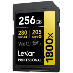 SD Pro Gold Series UHS-II 1800x 256GB V60
