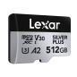 microSDXC Silver Plus UHS-1 512GB V30 R205/W150MB/s microSDXC Silver Plus UHS-1 512GB V30 R205/W150MB/s