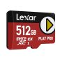 microSD Express 7.1 PLAY Pro 512GB up to R900/W600MB/s (104MB/s with UHS-I)
