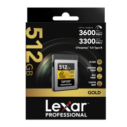 CFexpress PRO Type B GOLD 4.0 series 512GB - R3600 W3300MB s