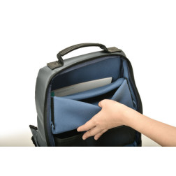 RR4 06C GRY Nylon Leather Camera bag grey