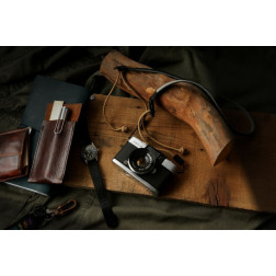 ACAM P12 Flynn camera strap nylon leather tan