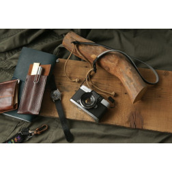 ACAM P12 Flynn camera strap nylon leather tan