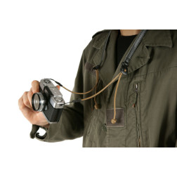 ACAM P12 Flynn camera strap nylon leather tan