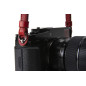 ACAM 284 leather camera strap red