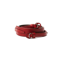 ACAM 284 leather camera strap red