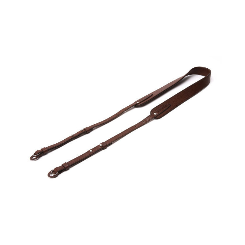 ACAM 284 leather camera strap dark brown