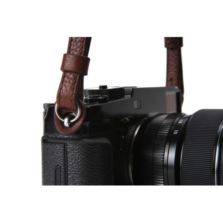 ACAM 284 leather camera strap dark brown