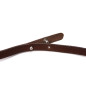 ACAM 284 leather camera strap dark brown