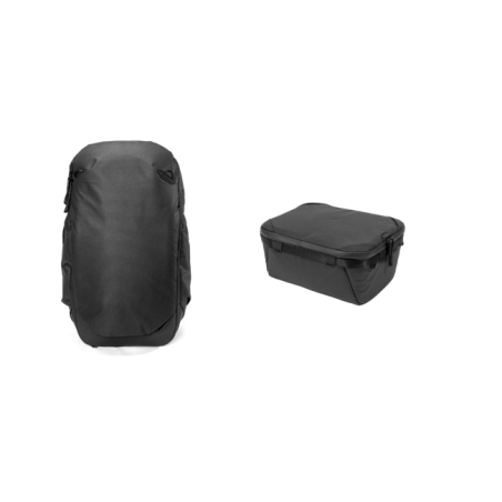 Travel Backpack 30L - Black Content Bundle - S-Medium Cube