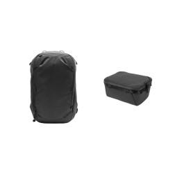 Travel Backpack 45L - Black Content Bundle - Medium Cube