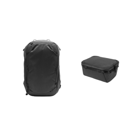 Travel Backpack 45L - Black Content Bundle - Medium Cube