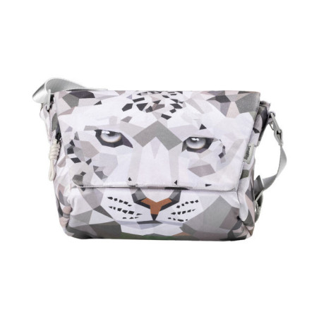 6045 Creative Design Sling Bag(Wild China Film Series With Snow Leopard Pattern)