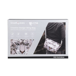 6045 Creative Design Sling Bag(Wild China Film Series With Snow Leopard Pattern)
