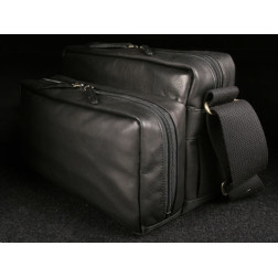 GCAM 1000 leather camera bag black