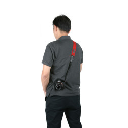 ACAM 112A acrylic camera strap red