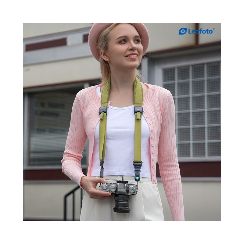 Camera strap green