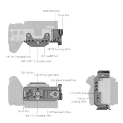 4772 HawkLock Quick Release Half Cage for Sony FX3   FX30