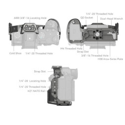 5187 Cage for Sony Alpha 1 II   Alpha 9 III
