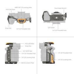 5518 HawkLock Quick Release Cage Kit Sony A7R V   A7 IV   A7S III (Advanced) (BumbleBee Edition)