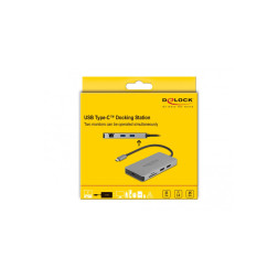 Station d'accueil USB Type-C 4K - Dual HDMI MST / USB 3.2 / SD / LAN / PD 3.0