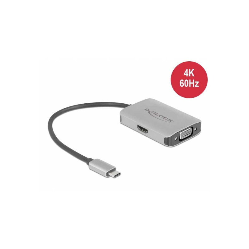 Diviseur USB Type-C (Mode DP Alt) 1 HDMI + 1 VGA Diviseur USB Type-C (Mode DP Alt) 1 HDMI + 1 VGA