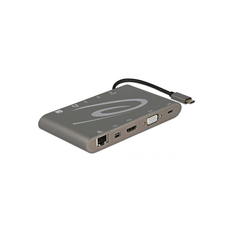 Station d'accueil USB Type-C™ 3.1 4K 30 Hz gris foncé