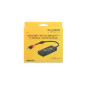 Lecteur de carte SD USB Type-C 3x USB-A + 2 emplacements noir