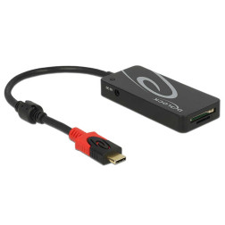 Lecteur de carte SD USB Type-C 3x USB-A + 2 emplacements noir