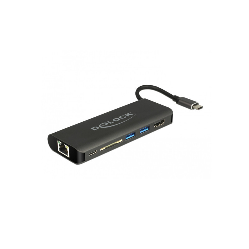 Station d'accueil USB-C 3.1 HDMI 4K 30 Hz, LAN Gigabit et fonction USB PD Station d'accueil USB-C 3.1 HDMI 4K 30 Hz, LAN Gigabit et fonction USB PD
