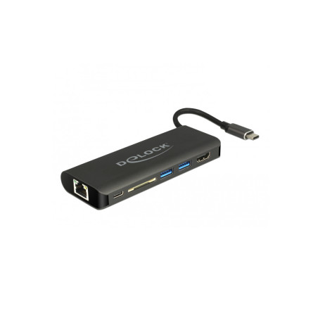 Station d'accueil USB-C 3.1 HDMI 4K 30 Hz, LAN Gigabit et fonction USB PD