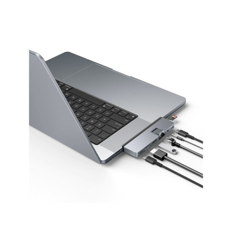 HD 7-in-2 USB-C Hub for MBPro M1/M2 space grey