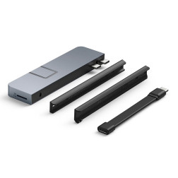 HD 7-in-2 USB-C Hub for MBPro M1/M2 space grey